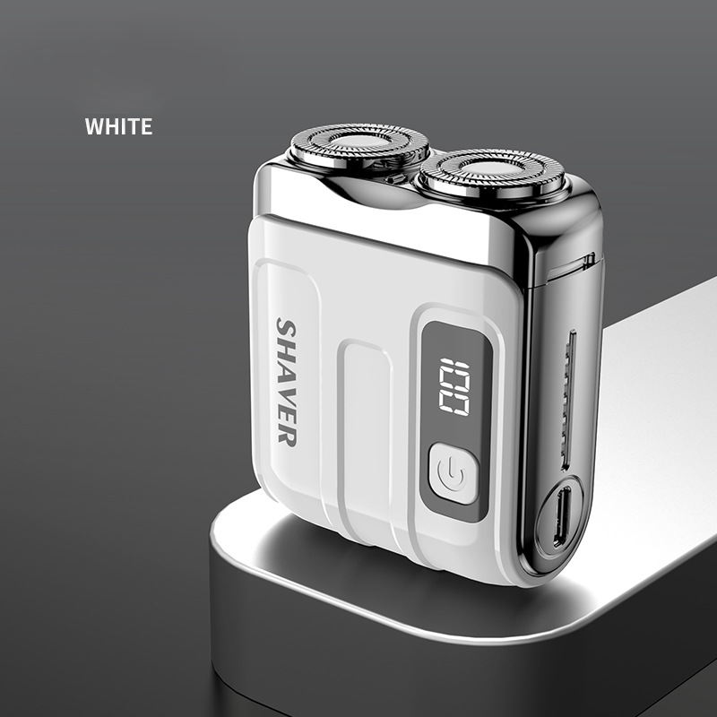 🪒50% OFF NOW ! 🧳R-18 Digital Display Mini Electric Shaver – dual floating cutter heads, USB rechargeable, pocket compact portable design. Men travel grooming essential!