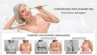 📢👙LAST DAY SPECIAL PRICE⚡50K+ SOLD💕Front-Button Cotton Bra – Breathable • Wire-Free • All-Day Support • Non-Padded & Skin-Friendly 🌿