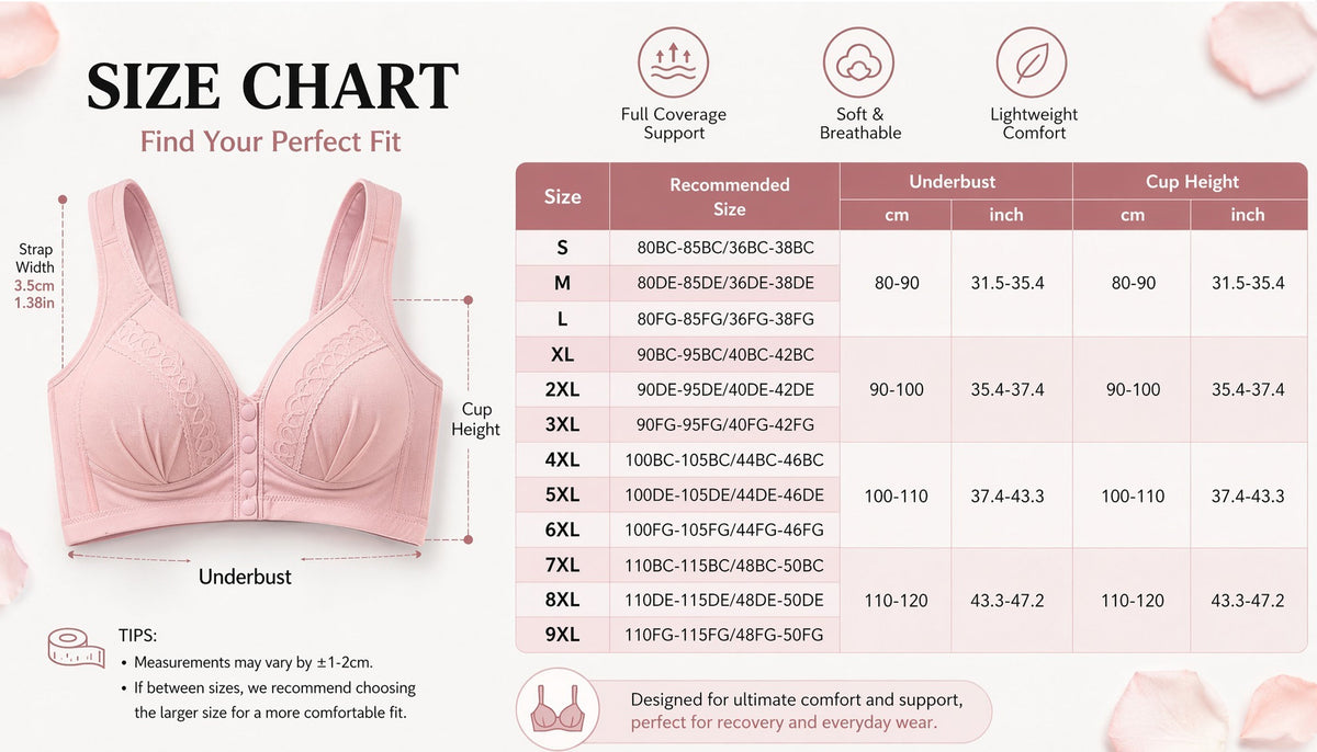 📢👙LAST DAY SPECIAL PRICE⚡50K+ SOLD💕Front-Button Cotton Bra – Breathable • Wire-Free • All-Day Support • Non-Padded & Skin-Friendly 🌿