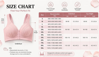 📢👙LAST DAY SPECIAL PRICE⚡50K+ SOLD💕Front-Button Cotton Bra – Breathable • Wire-Free • All-Day Support • Non-Padded & Skin-Friendly 🌿