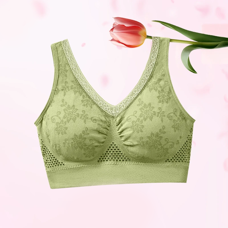 🌸Special Price £10.99 !!💕Buy 3 for 10% off🔥Pure Cotton Buttonless Comfy Lifting Bra