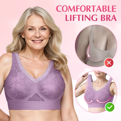 🌸Special Price £10.99 !!💕Buy 3 for 10% off🔥Pure Cotton Buttonless Comfy Lifting Bra