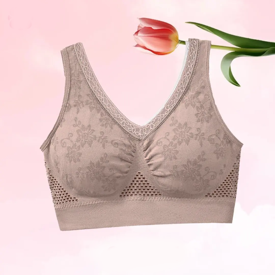🌸Special Price £10.99 !!💕Buy 3 for 10% off🔥Pure Cotton Buttonless Comfy Lifting Bra