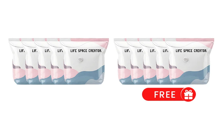 🧳No‑Pump Vacuum Storage Bags – Press & seal, no pump needed. Saves 80% space, keeps clothes dry & dust‑free. Perfect for bulky bedding & off‑season gear. 🛏️🗄️
