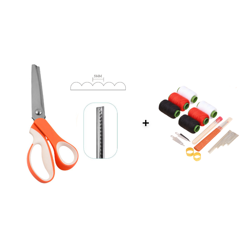 🔥HOT SALE 50% OFF🎁✂️ Pinking Shears Scissors – Stainless Steel, Ergonomic Cushioned Handles – Perfect for Sewing, Quilting & Scrapbooking! 🧵💨