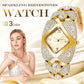 🎉 2026 Sale — Over 24,600 Sold ⌚ Women's Elegant Quartz Bracelet Watch ✨