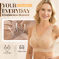 Wireless Full-Coverage Bra – Breathable Mesh & Wide Straps