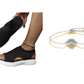 ⏳LAST DAY SALE ONLY ￡17.99!!💐 Women's Breathable Knit Platform Sandals – Air-permeable knit upper, cushioned sole & lightweight comfy summer footwear ✨