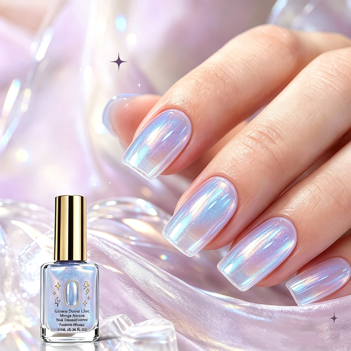 💜💅Last Day Special Price 50% OFF - Buy 1 Get 1 Free✨Lilac Glossy Mirror Nail Strengthener