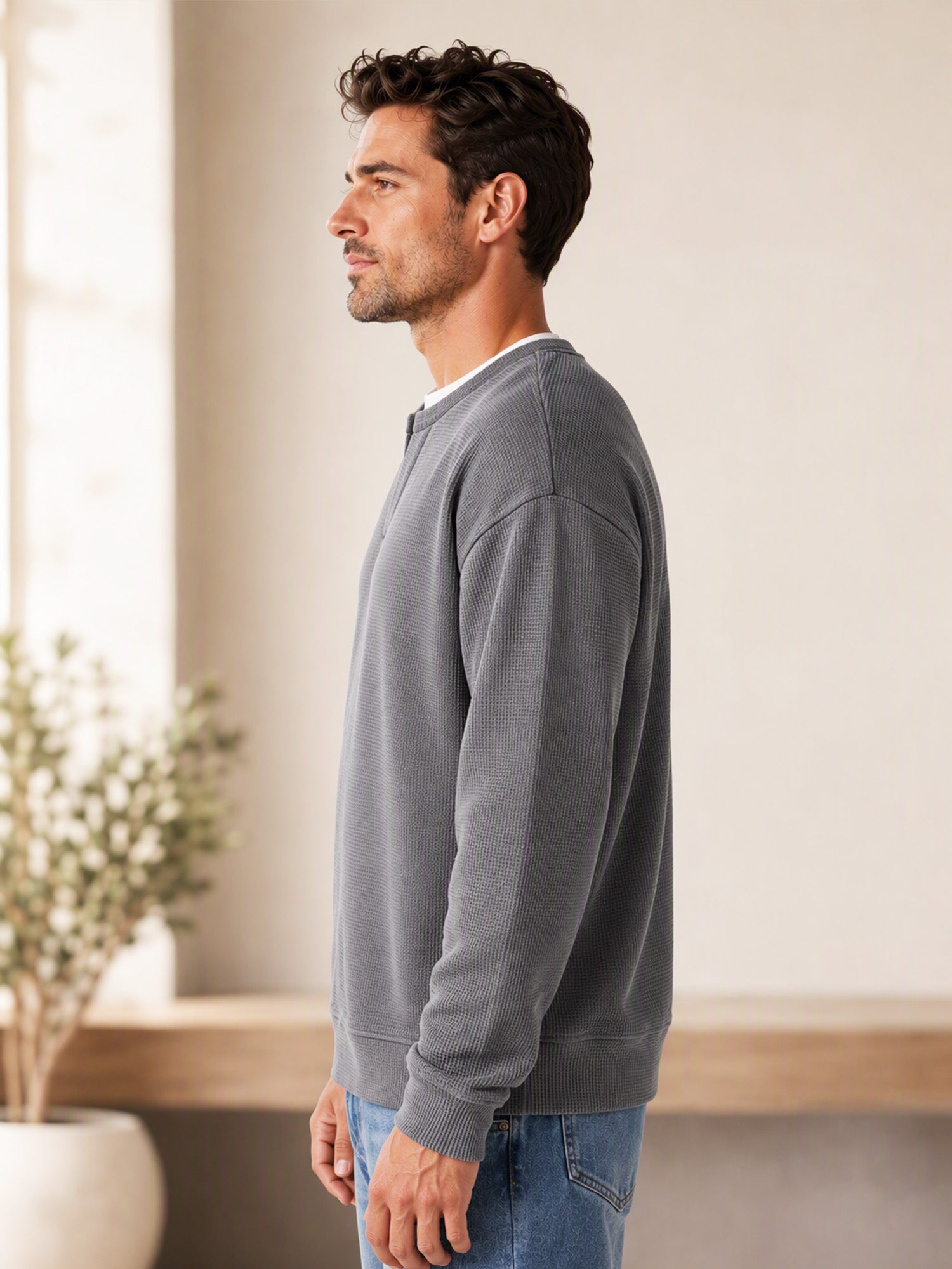 📢📢Layered Comfort Waffle Tee