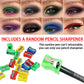🖌️🔥Last Day ‼️Special Price:£ 14.99 ‼️ 💧14-Pack Waterproof Colored Gel Eyeliner Pencil – Metallic & Shimmer Finishes, Smudge-Proof（Pencil sharpener color is random）