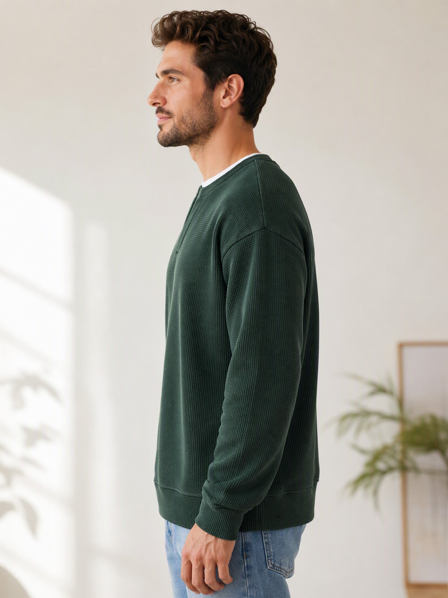 📢📢Layered Comfort Waffle Tee