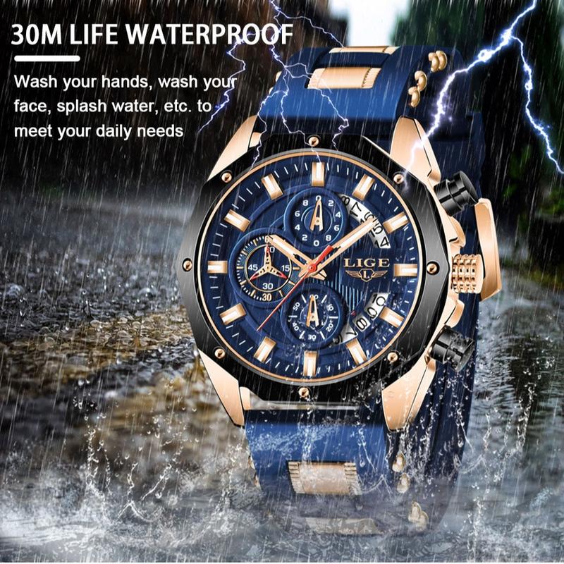⌚ ⚡ Men's Outdoor Waterproof Sport Quartz Watch – Rugged, Practical, Stylish 🌲