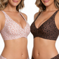🌟🎉Final 12 Hours - Only ￡19.99!!🌸💕Jelly Wireless Womens Comfortable Wireless Bras Push Up Bralettes Seamless Tshirts Bras Deep V Everyday Bras