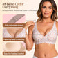 🌟🎉Final 12 Hours - Only ￡19.99!!🌸💕Jelly Wireless Womens Comfortable Wireless Bras Push Up Bralettes Seamless Tshirts Bras Deep V Everyday Bras