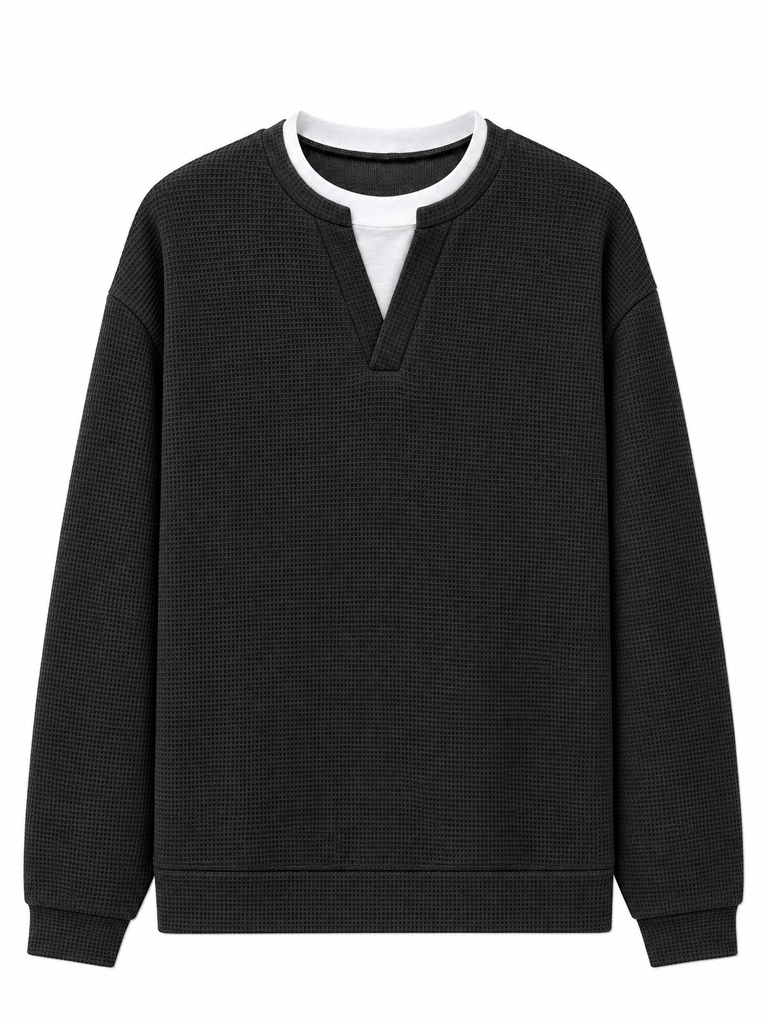 📢📢Layered Comfort Waffle Tee