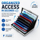 💸💸 Price Drop! 💰RFID-blocking card holder – stainless steel, slim design, 3 capacities. 📇✨