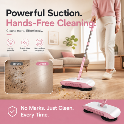 🔥New Hot Selling-50% Off!!🧹The Ultimate 3-in-1 Magic Sweeper | Sweep, Mop & Catch in One Push!