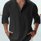 🔥Summer Hot Sale🔥Men's Cotton Linen Casual Long Sleeve Shirt
