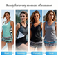 ⏰LAST DAY 60% OFF🌊Women's Tummy Control Tankini Set with Built-In Bra – Flattering Boho Swimwear with Shorts