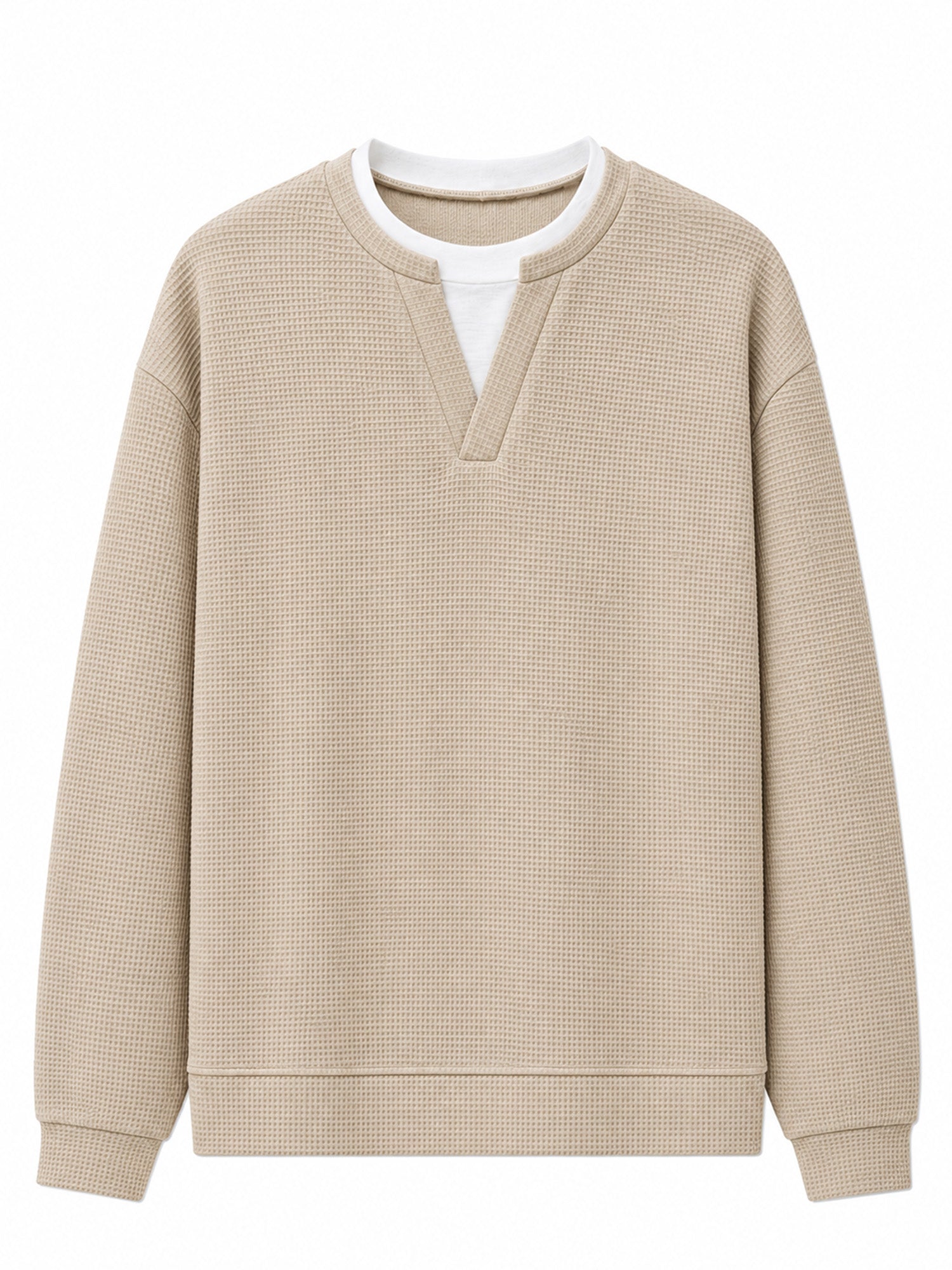 📢📢Layered Comfort Waffle Tee