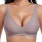 🌟🎉Final 12 Hours - Only ￡19.99!!🌸💕Jelly Wireless Womens Comfortable Wireless Bras Push Up Bralettes Seamless Tshirts Bras Deep V Everyday Bras