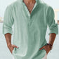 🔥Summer Hot Sale🔥Men's Cotton Linen Casual Long Sleeve Shirt