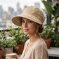 ✨Women’s UPF 50+ Elegant Foldable Sun Hat – Wide-Brim Cotton Bucket Hat with Neck Flap & Adjustable Strap 🌞🇬🇧 | Packable, Breathable & Beach-Ready