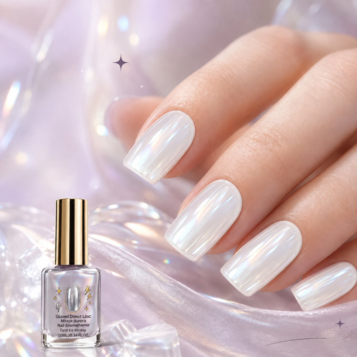 💜💅Last Day Special Price 50% OFF - Buy 1 Get 1 Free✨Lilac Glossy Mirror Nail Strengthener