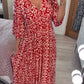 🔥Hot Sale - 44% OFF🔥Bohemian Casual Print V-neck Long Dress