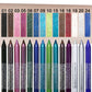 🖌️🔥Last Day ‼️Special Price:£ 14.99 ‼️ 💧14-Pack Waterproof Colored Gel Eyeliner Pencil – Metallic & Shimmer Finishes, Smudge-Proof（Pencil sharpener color is random）
