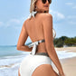 🔥Sexy V-neck Women's Holiday Swimsuit With Wavy Pattern