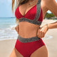 🔥Sexy V-neck Women's Holiday Swimsuit With Wavy Pattern