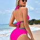 🔥Sexy V-neck Women's Holiday Swimsuit With Wavy Pattern