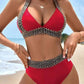 🔥Sexy V-neck Women's Holiday Swimsuit With Wavy Pattern