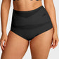 🌸  Special Price £16.99 ! 🔥Buy 1 Get 1 Free🎁Plus-Size High-Waist Cross Tummy Control Panties