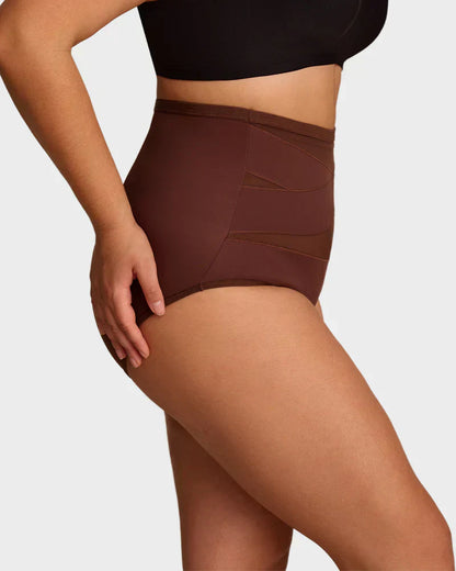 🌸  Special Price £16.99 ! 🔥Buy 1 Get 1 Free🎁Plus-Size High-Waist Cross Tummy Control Panties