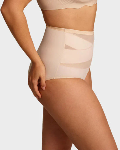 🌸  Special Price £16.99 ! 🔥Buy 1 Get 1 Free🎁Plus-Size High-Waist Cross Tummy Control Panties