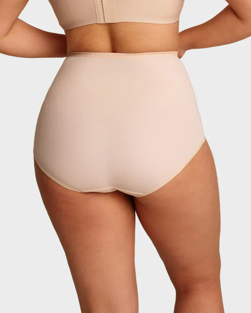 🌸  Special Price £16.99 ! 🔥Buy 1 Get 1 Free🎁Plus-Size High-Waist Cross Tummy Control Panties