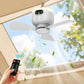 💡49% OFF NOW ! ⚡ Rechargeable Ceiling Fan with LED Lights – Dual-use cooling & lighting, long battery life, portable hanging design ✨