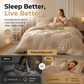 😴 Bring you cozy deep sleep!Elegant Pinch Pleat Duvet Cover Set