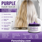 🏆 Last Day Special Price £14.99 ! ✨Moisturizing Purple Hair Mask with Long-Lasting Scent, Anti-Brass Deep Conditioning Mask for Blonde Bleached Hair