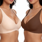 🌟🎉Final 12 Hours - Only ￡19.99!!🌸💕Jelly Wireless Womens Comfortable Wireless Bras Push Up Bralettes Seamless Tshirts Bras Deep V Everyday Bras