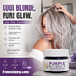 🏆 Last Day Special Price £14.99 ! ✨Moisturizing Purple Hair Mask with Long-Lasting Scent, Anti-Brass Deep Conditioning Mask for Blonde Bleached Hair