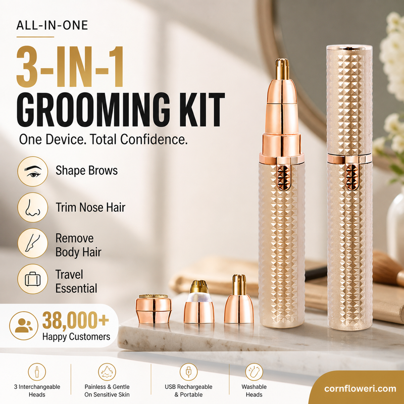 ✂️ 2026 Sale — Over 38,000 Sold!🔥 Portable Electric Eyebrow Trimmer – Interchangeable Heads 🪒