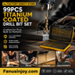 🔥99PCS Titanium Coated Drill Bit Set