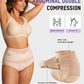 🌸  Special Price £16.99 ! 🔥Buy 1 Get 1 Free🎁Plus-Size High-Waist Cross Tummy Control Panties