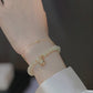 Ideal Gift - Elegant Faux Jade Bracelet