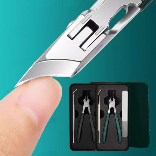 🏆 Last Day Special Price £11.99 ! 🔥Buy 2 Get 1 Free🎁 2026 Upgraded | 25° Angled Nail Clippers for Comfort Trim
