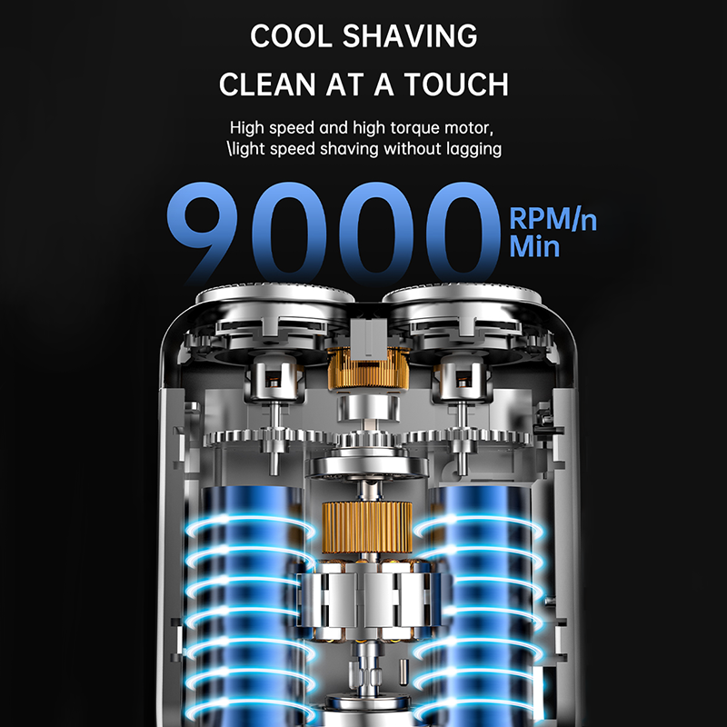 🪒50% OFF NOW ! 🧳R-18 Digital Display Mini Electric Shaver – dual floating cutter heads, USB rechargeable, pocket compact portable design. Men travel grooming essential!